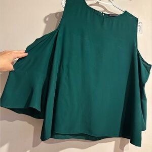 Mango Teal Sleeveless Top